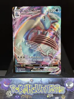 Pokemon Card Lapras VMAX 050/202 Sword & Shield Full Art Ultra Rare Near Mint - Image 1