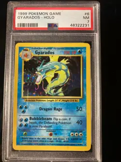 Pokemon - 1999 English Base Set - Gyarados (Garados) Holo - PSA 7 - WOTC - Image 2