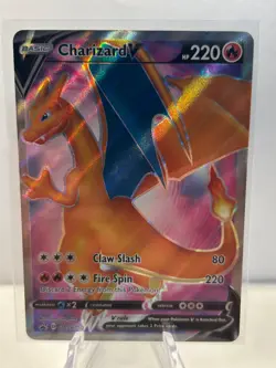 CHARIZARD V SWSH050 HOLO PROMO SWORD & SHIELD PROMO POKEMON HOLO NEAR MINT - Image 1
