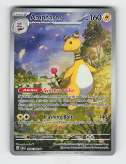 Ampharos 090/086 Holo Illustration Rare Chaos Rising Pokemon 2026 Near Mint - Image 1