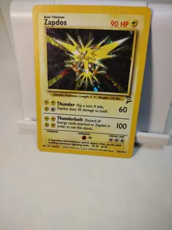 Pokemon TCG Zapdos Base Set 2 Holo Unlimited Rare - Image 1