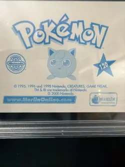2000 Merlin Pokemon Series 2 - Voltorb #120 PRISM - PSA 5 EX - Image 2