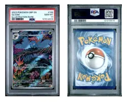 2023 POKEMON OBF EN-OBSIDIAN FLAMES ILLUSTRATION RARE #198 GLOOM PSA 10 - Image 5