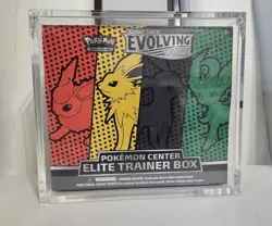 Brand New Factory Sealed Pokemon Center Evolving Skies ETB Encased *Small Tears* - Image 1