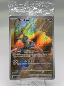 Pokemon Scarlet Violet Paldean Fates Black Star Promo Mimikyu SVP 75 Sealed - Image 1