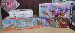 MTG OUTLAWS PLAY + ASSASSIN'S BEYOND + FINAL FANTASY OMEGA COLLECTOR - Image 1