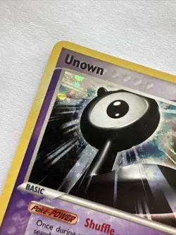 Pokemon TCG Unseen Forces 2005 Holo Rare Unown (L)/28 LP VINTAGE GEM - Image 4