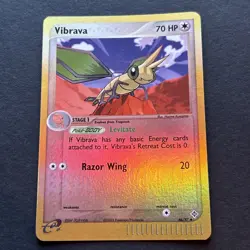 Pokemon TCG Vibrava EX Dragon 46/97 Reverse Holo Vintage NM fast shipping - Image 1