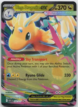 Mega Dragonite ex Double Rare ME: Ascended Heroes 152/217 Pokemon TCG - Image 1