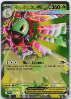 Mega Meganium ex Double Rare ME: Ascended Heroes 010/217 Pokemon TCG - Image 1