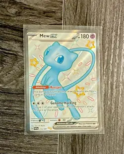 Shiny Mew ex Full Art Paldean Fates 216/091 English • Near Mint Condition - Image 1