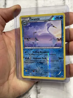 Pokemon Swanna 36/108 Rare Reverse Holo - Dark Explorers Pokemon NM Near Mint - Image 2