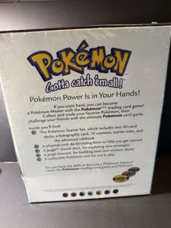 1999 Sealed Pokemon Starter Deck Gift Box English Unlimited Jungle Booster Pack - Image 2