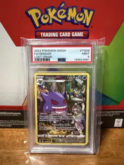 Pokemon Lost Origin Gengar Trainer Gallery Holo #tg06 2022 PSA Mint 9 - Image 1