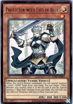 Yugioh Protector with Eyes of Blue LCKC-EN013 Ultra Rare Unlimited LP - Image 1