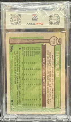 Topps 2025 Heritage Hyeseong Kim Orange Border Los Angeles Dodgers #719 /25 - Image 2