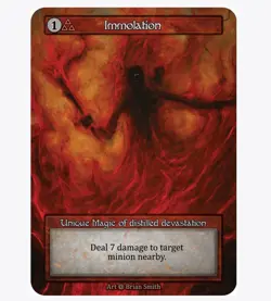 Immolation - Alpha Unique - Sorcery Contested Realm - NM/MT - Image 1
