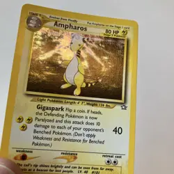 Ampharos 1/111 Unlimited Neo Genesis Holo Rare Pokemon TCG Card - Image 2