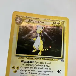 Ampharos 1/111 Unlimited Neo Genesis Holo Rare Pokemon TCG Card - Image 3