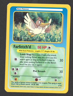 Farfetch’d Pokemon Funskool India Pokemon Card 2004 Rare Vintage - Image 1