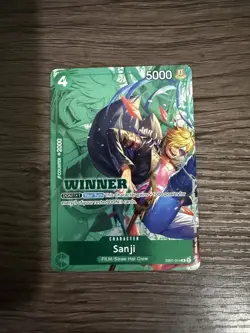 Sanji Winner Pack 2025 Vol. 1 R One Piece Promo Card EB01-014 - Image 1