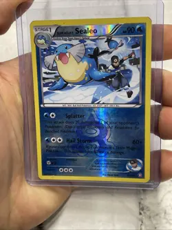 Pokemon TCG Team Aqua's Sealeo 4/34 Double Crisis Reverse Holo MP+ Pokemon Card - Image 1