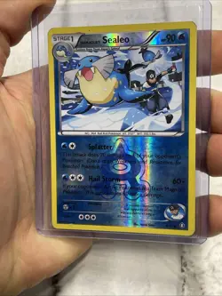 Pokemon TCG Team Aqua's Sealeo 4/34 Double Crisis Reverse Holo MP+ Pokemon Card - Image 2