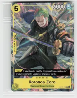 One Piece Promotion Cards #OP07-113 Roronoa Zoro (Illustration Box Vol.3) - Image 1