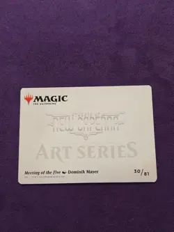 MTG Art Series Card New Meeting of the Five 30/81 Gold Stamped - Image 2