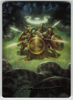 Anthem of Champions Art Card (/54) (Gold-Stamped Signature) Foundations 47 NM - Image 1