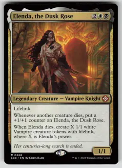 Elenda, the Dusk Rose Mythic Commander: The Lost Caverns of Ixalan 268 MTG NM - Image 1