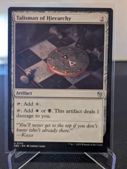 Talisman of Hierarchy 142 Commander: Aetherdrift Magic: The Gathering NM - Image 1