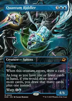 MTG - Quantum Riddler (Alt Art) #305 - Edge of Eternities - NM - Image 1