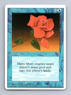 Mana Short Rare Fourth Edition Magic: The Gathering Lightly Played - Image 1