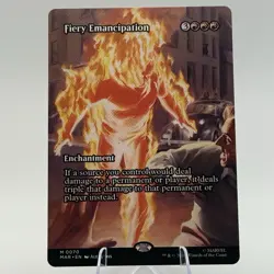 MTG Marvel Super Heroes - Fiery Emancipation (Borderless) - MAR - NM - Image 1