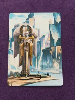 1x Island Art Series Gold Stamp (78/81) Streets of New Capenna MTG NM - Image 1