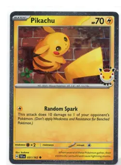 Pikachu Pokemon Day 2026 Stamped Cosmic Holo 051/162 TEF Near Mint Promo - Image 1