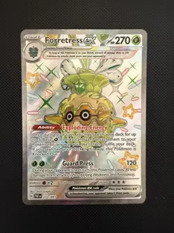 NM Forretress ex 212/091 Paldean Fates Shiny Ultra Rare Pokemon Card - Image 1