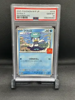 PSA 10 Quaxly 019/M-P McDonald's Promo 2025 Pokemon Card Japanese Gem Mint - Image 1