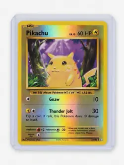 Pokemon TCG Pikachu 35/108 Evolutions Reverse Holo Common Basic 60 HP Card - Image 1
