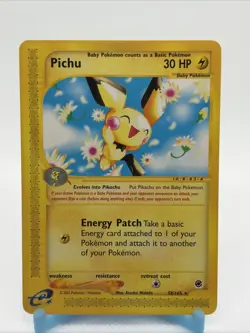 Pokemon TCG Expedition Pichu Card 58/165 Regular Rare, Mint Condition - Image 1