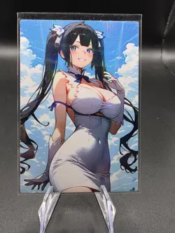Hestia Holographic Anime Collectible Trading Card - Image 1