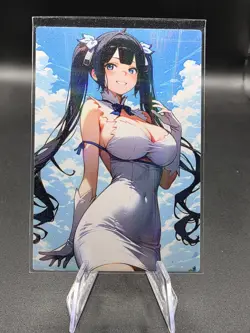 Hestia Holographic Anime Collectible Trading Card - Image 2