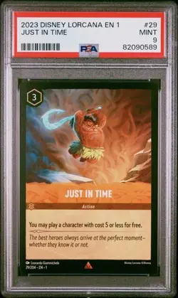 2023 Disney Lorcana Maui Just In Time PSA 9 MINT #29 Moana LOW POP 5 1st Edition - Image 1