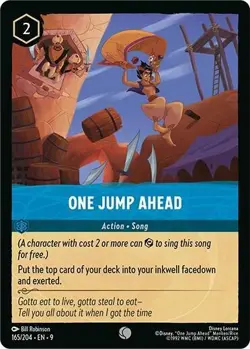 One Jump Ahead FOIL 165/204 Fabled Disney Lorcana Near Mint - Image 1