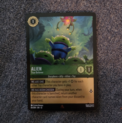 Disney Lorcana Alien True Believer 83/204 Emerald Uncommon Cold Foil - Image 1