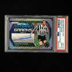 PSA 10 GEM MT 2025 PANINI PRIZM FIFA CWC Signature #GG-ZZ ZINEDINE ZIDANE 14/25 - Image 2