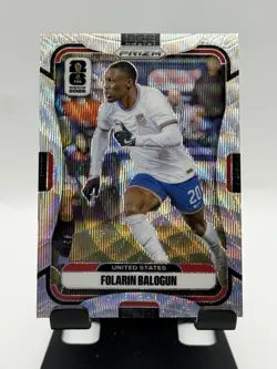 2026 FIFA World Cup - Folarin Balogun - Silver Wave Prizm - USA - No.438 - Image 1