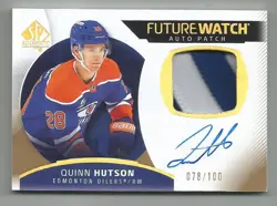 2025-26 SP Authentic Future Watch Auto Patch 078/100 Quinn Hutson FWAP #151 - Image 1
