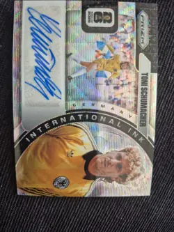 Panini 2026 Prizm FIFA World Cup International Ink Toni Schumacher Silver Wave - Image 1